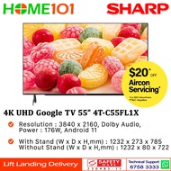 Sharp 4K UHD Google TV 55" 4T-C55FL1X