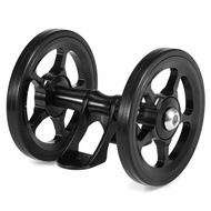 Lixada Aluminum Alloy Bike Double Roller Rear Wheels Replacement for Brompton Folding Bicycle Rear Mudguard (Black)