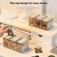 Card Storage Box 3Slot / TCG gaming cards Box Photocard Storage Box Transparent Acrylic Photo Card O