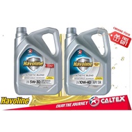 (Free Gift) CALTEX Havoline Synthetic Blend SAE 10W40 / 5W30 Semi Synthetic Engine Oil
