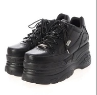 地雷系yosuke黑色厚底鞋9cm