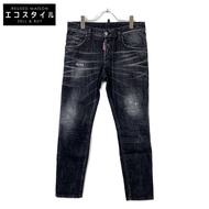 Dsquared 25 S74LB1617 黑色滑板牛仔褲 44碼 [二手]