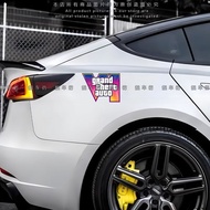 GTA6 logo Car Sticker Sticker GTA5 logo R Star Game Car Sticker Rear Triangle Window Motorcycle Deco