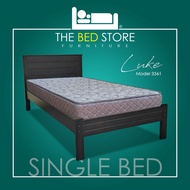 TBS LUKE - Single Bed Solid Wood / Katil Bujang Kayu Padu / Black (3361 LUKE)