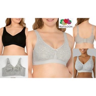 Women's Underwire Bra Big Size 38C to 46DD Without Foam FRUIT OF THE LOOM Full Cup / Non-Padded Wire