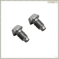 [dreamedge] 2PCS for  TC4 Titanium Hydraulic Disc Exhaust Screw Mountain Bike Brake Screw Accessorie