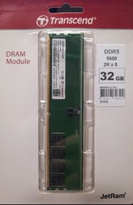 全新 拆封品 創見終保 DDR5 JM5600ALE-32G 32G桌上型電腦記憶體