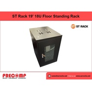 ST Rack 18U Floor Stand Server Rack (Perforated/Perspex)