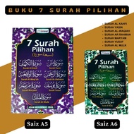 Buku 7 Surah Pilihan | AlMulk | Yaasin | AlKahfi | saiz Kecil A6 | Size Sedan A5