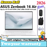 2026 ASUS Zenbook 16 Air Ryzen AI 9 H 465 83Wh 2.8K 120Hz  16.0 inch 1100nits OLED 1.1cm Zenbook S14