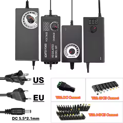 12V Power Supply Adjustable Adapter AC DC 12V 3V 9V 12V 36V 2A 3A 5A 10A 24V Power Supply 220V For 2