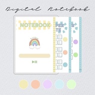 數碼 Digital Notebook Template for Goodnote | Notability Pastel color