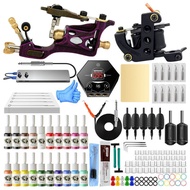Complete Tattoo Kit for Beginner Tattoo Artists with 2 Rotary and Coil Tattoo Machines