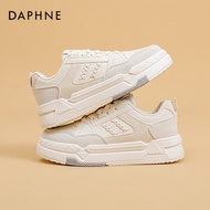 达芙妮（DAPHNE）麦穗小白鞋女2023新款百搭女鞋子女秋冬厚底运动鞋女款板鞋 糯米白 37