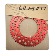 Litepro 412 Folding Bike Hollow Chainring Bubble Starry Sky Possitive and Negative Chainwheel 54T 56T 58T Sprocket For Brompton