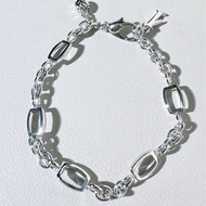 Franck Muller 法蘭克穆勒 珠寶 18K 白金 高顏值手鍊，總長21cm