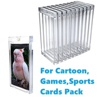 5 PECS/10 PECS Sports Games Cartoon Cards Booster Pack Brick Magnetic Protection Shell Sealing Card 