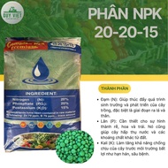 Phân Bón NPK 20-20-15 Bao 25kg - Giúp Cây Cảnh Rau Màu Đâm Chồi Dày Lá Chống Rụng Trái Non