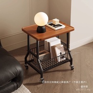 Keji Wheel Sofa Table with Home Small Trolley Shelf Living Room Cream Tea Side Mobile Factory Direct