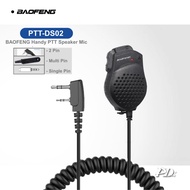BAOFENG DS02 Handy PTT Speaker Mic 2 Pin Connector