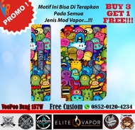 Original Garskin Mod Vape VooPoo Drag 157W Free Custom Gambar - Doodle