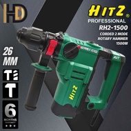 HITZ RH2-1500 Corded 2 Mode Rotary Hammer 28MM 1500W / Heavy Duty Rotary Hammer / Hacking Machine / 