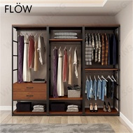 Open Wardrobe Combined Type Wardrobe Waterproof Large Capacity Wardrobe Cabinet Open Concept Wardrob