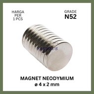 Neodymium magnet 4x2mm 4x2 mm 4 x 2 round white coin neodymium neo