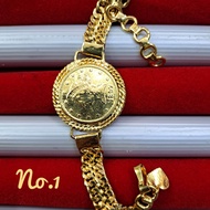 Gelang Rupiah Lilit Wanita Tempahan Lapis Emas Seperti Emas Asli Model  Terbaru