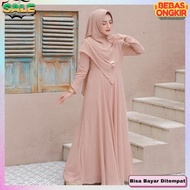 baju gamus ibu2 pengajian gamis ibu-ibu hamis maxy polos ganis sari