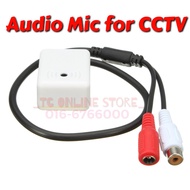Mini Spy Hidden CCTV Microphone Audio Square Mic for Surveillance Camera Recorder DVR