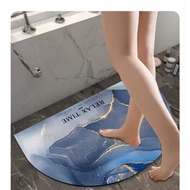 Diatomite Anti - Slip Toilet Bathroom Mat , Kitchen Floor Mat , water Absorbent floor Mats.