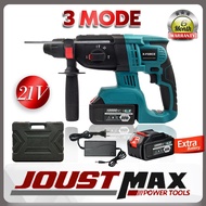 cordless drill makita cordless drill drill battery [PACKAGE] 3 MODE 21V X-Force Rechargeable Cordless Rotary Hammer Dril