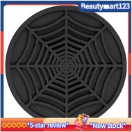 Silicone Spider Web Coasters for Drinks - 6 Pack  Design Spider Drink Coasters, 4Inch Black Coaster 