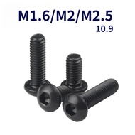 10.9 Grade Round Head Hexagon Socket Screw Plate Head Hexagon Bolt M1.6/M2/M2.5 [FKY-G]