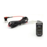 Car Quick Dual USB Charger USB Interface Socket Fit For Mitsubishi Pajero Lancer-EX Outlander Access
