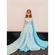 Barbie Silkstone Blue Chiffon Ball Gown Doll