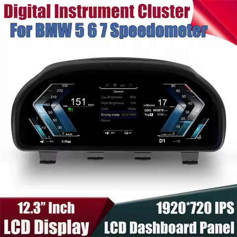 Linux 12.3''Digital Heads Up Display HUD Instrument Gauge Cluster For BMW 5 6 7 F01 F02 F03 F04 F06 
