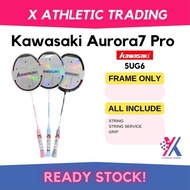 [Ready Stock]Original Kawasaki AURORA 7 PRO 5UG6 BADMINTON RACKET