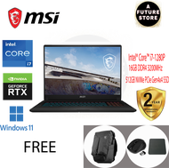 MSI Stealth 17M A12UE-030 17.3'' FHD Gaming Laptop ( I7-1280P, 16GB, 512GB SSD, RTX3060 Max-Q 6GB, W11 )