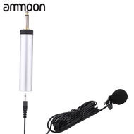 [okoogee]Mini WiElectret Condenser Lapel Lavalier Clip-on Musical Instrument Mic Microphone for Guitar Sax Trumpet Violin Piano