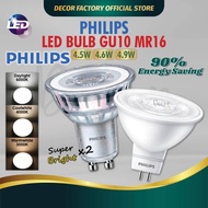 PHILIPS LED GU10 Bulb 4.6W 4.9W Dimmable / NonDimmable | MR16 Bulb 4.5W NonDimmable PHILIPS LED Bulb