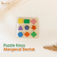 BUYEE GIFT - 3D Geometry Shape Puzzle 3D Wooden Puzzle | 3D Geometric Puzzle