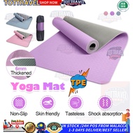 High quality TPE Yoga Mat Thick Non-Slip Mat Wrokout mat Matras yoga Fitness mat Equipment Exercise 