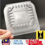Plastik Burger Box / Burger Plastic burger box BX 170/ Tage 201 (100pcs/pkt) Economy style