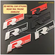 VOLKSWAGEN R-LINE Car Emblem Logo Car Styling Rear Tail Trunk VW Golf Scirocco Polo Passat Tiguan