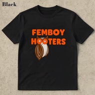 Femboy Hooters Owl Print Summer Short Sleeve T Shirt