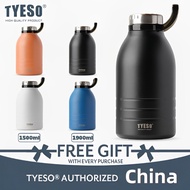 TYESO Vacuum Insulated Tumbler Water Bottle With Straw (1500ml/1900ml) TS-8818/TS-8819