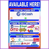 ☂ ☎ ☽ e-Business Tarpaulin (All-In-One) (GCash | Load To All Network | Bills Payment)