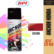 ANCHOR H214* H214 EX5 Red EX5 Merah Motorcycle Series Can Spray Paint Cat Spray Tin 100% Original Honda EX5 DREAM C70